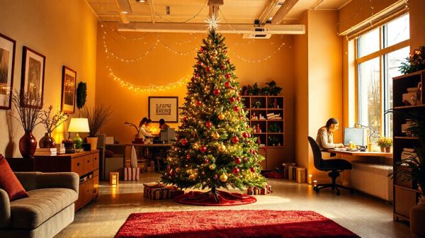 Aménager un décor d'entreprise pour Noël : commencez en été